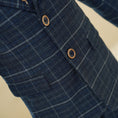 Charger l'image dans la visionneuse de la galerie, Navy Plaid Elegant 5 Piece Boys Suits
