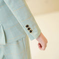 Gallery viewerに画像を読み込む, Mint Green Plaid Elegant Formal 5 Piece Boys Suits
