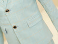 Gallery viewerに画像を読み込む, Mint Green Plaid Elegant Formal 5 Piece Boys Suits
