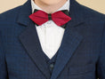 Cargar la imagen en la vista de la galería, Navy Plaid Elegant Formal 5 Piece Boys Suits
