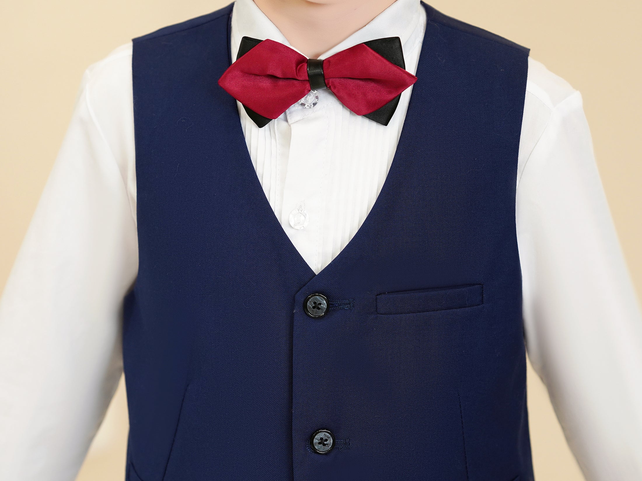 Navy Kid Formal Classic 5 Piece Boys Suits