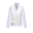 Charger l'image dans la visionneuse de la galerie, White Tuxedo 5 Piece Boys Suits
