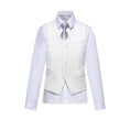 Gallery viewerに画像を読み込む, White Tuxedo 5 Piece Boys Suits
