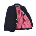 Gallery viewerに画像を読み込む, Black Boys Single-Breasted Velvet Blazer
