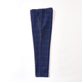 Cargar la imagen en la vista de la galería, Blue Plaid High Quality Formal Boys Dresswear Pants
