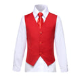 Load image into Gallery viewer, Red Formal Classic 4 Piece Boy's Formal Suits With Vest+Pants+Shirt+Tie
