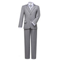 Cargar la imagen en la vista de la galería, Light Grey Formal Classic 5 Piece Boys Suits
