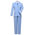 Charger l'image dans la visionneuse de la galerie, Light Blue Kid Boys Classic 5 Piece Boys Suits
