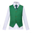 Gallery viewerに画像を読み込む, Green 2 Piece Kids Boys' Vest and Pants Dress Suits Set
