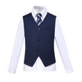 Load image into Gallery viewer, Navy 3 Buttons Boys Girls Formal Suit Vest
