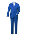 Load image into Gallery viewer, Royal Blue Formal Classic 5 Piece Kids Boys Suits
