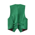 Load image into Gallery viewer, Green 3 Buttons Boys Girls Fully Lined Formal Suit Vest
