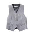 Load image into Gallery viewer, Light Grey Formal Classic Suits Set 5 Piece Boys Suits
