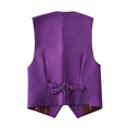 Cargar la imagen en la vista de la galería, Purple Formal Classic 4 Piece Boy's Formal Suits With Vest+Pants+Shirt+Tie
