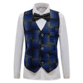 Gallery viewerに画像を読み込む, Blue Unique Patterned Banquet 5 Piece Boys Suits
