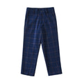 Cargar la imagen en la vista de la galería, Blue Plaid High Quality Formal Boys Dresswear Pants
