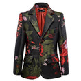 Load image into Gallery viewer, Black Unique Patterned Party Banquet 5 Piece Boys Suits
