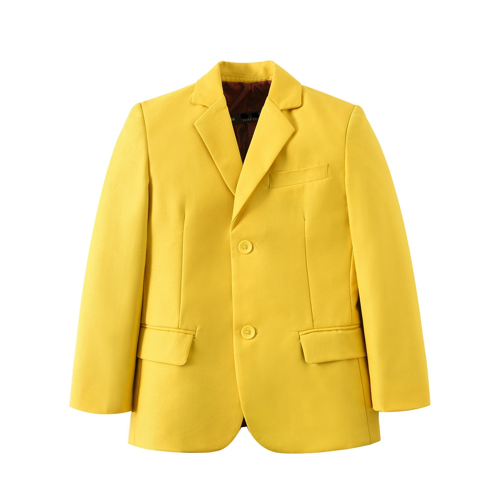 Yellow Popular Suits 5 Piece Boys Suits