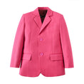 Load image into Gallery viewer, Pink 3 Piece Kids Boys' Formal Fit Blazer Vest and Pants Dress Suits Set
