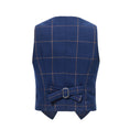 Load image into Gallery viewer, Blue Plaid Elegant 5 Piece Boys Suits
