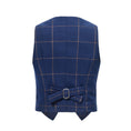 Gallery viewerに画像を読み込む, Blue Plaid Elegant Formal 4 Piece Boy's Formal Suits With Vest+Pants+Shirt+Tie
