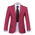 Charger l'image dans la visionneuse de la galerie, Burgundy Formal School 5 Piece Boys Suits
