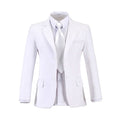 Charger l'image dans la visionneuse de la galerie, White Tuxedo 5 Piece Boys Suits
