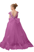 Load image into Gallery viewer, Flower Girl Dresses Applique Tulle Pageant Princess Gown FLC00422
