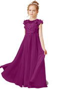 Charger l'image dans la visionneuse de la galerie, Flower Girl Dresses Applique Tulle Pageant Princess Gown FLC00428
