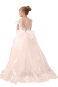 Load image into Gallery viewer, Flower Girl Dresses Applique Tulle Pageant Princess Gown FLC00422
