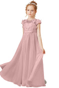 Charger l'image dans la visionneuse de la galerie, Flower Girl Dresses Applique Tulle Pageant Princess Gown FLC00428
