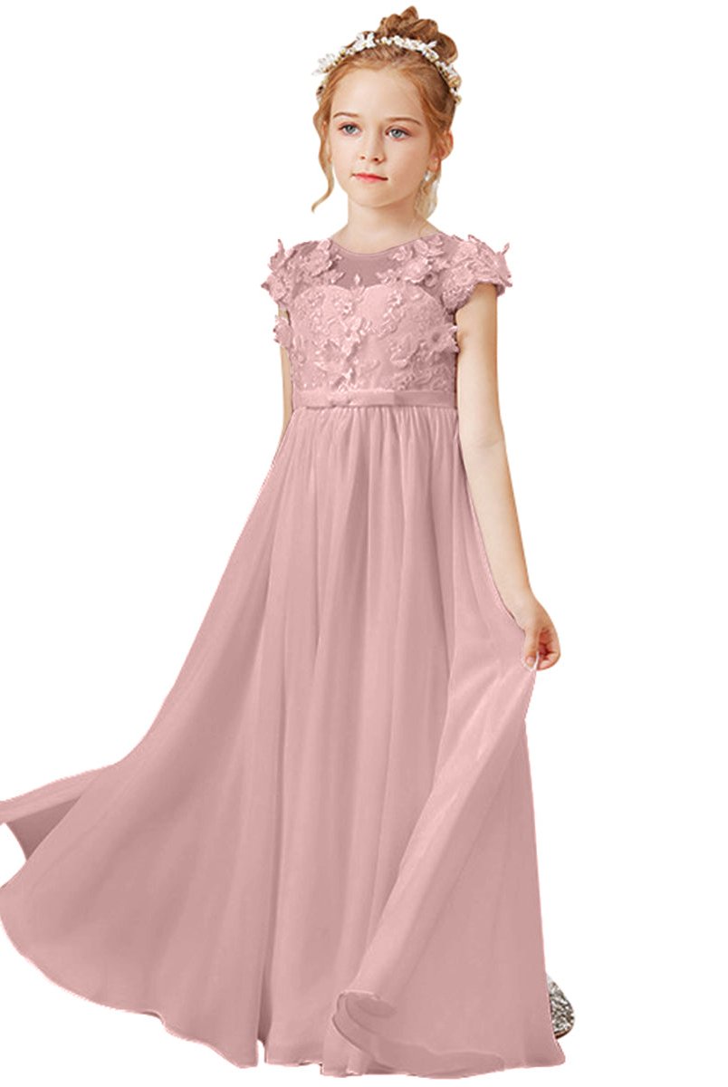 Flower Girl Dresses Applique Tulle Pageant Princess Gown FLC00428