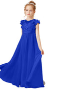 Charger l'image dans la visionneuse de la galerie, Flower Girl Dresses Applique Tulle Pageant Princess Gown FLC00428
