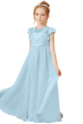 Charger l'image dans la visionneuse de la galerie, Flower Girl Dresses Applique Tulle Pageant Princess Gown FLC00428
