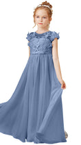 Charger l'image dans la visionneuse de la galerie, Flower Girl Dresses Applique Tulle Pageant Princess Gown FLC00428
