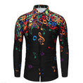 Charger l'image dans la visionneuse de la galerie, Musical Notes Casual Men's Shirt Party Daily Holiday Summer Turndown Short Sleeve
