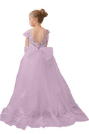 Flower Girl Dresses Applique Tulle Pageant Princess Gown FLC00422