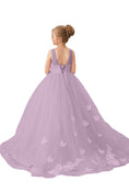 Charger l'image dans la visionneuse de la galerie, Flower Girl Dresses Applique Tulle Pageant Princess Gown FLC00424
