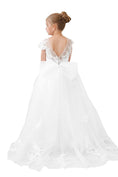 Bild in Galerie-Betrachter laden, Flower Girl Dresses Applique Tulle Pageant Princess Gown FLC00422
