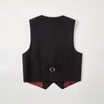 Cargar la imagen en la vista de la galería, Black 3 Buttons Boys Girls Formal Suit Vest
