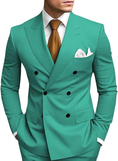 Load image into Gallery viewer, Double Breasted Peak Lapel 2 Piece Mens Slim Fit Suit
