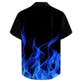 Bild in Galerie-Betrachter laden, Graphic Tie Dye Casual Men's Shirt Daily Evening Party Vacation Summer Shirts
