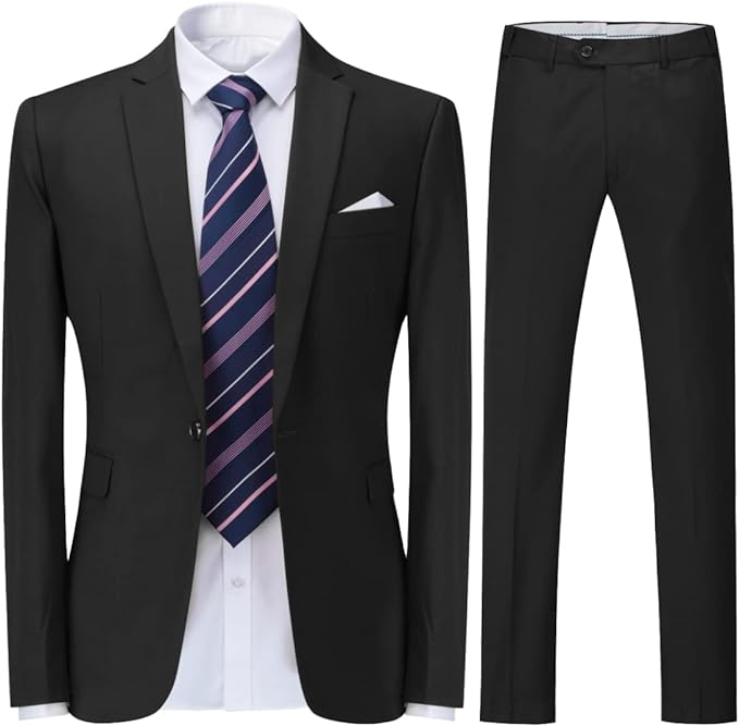 Single-Breasted One Button Center 2 Pieces Men's Suit