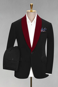 Load image into Gallery viewer, Men's Velvet Slim Fit Prom Tuxedo 2 Piece Suit
