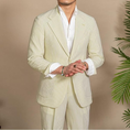 Gallery viewerに画像を読み込む, Casual Summer Lightweight Seersucker Suit Shorts Mens Set
