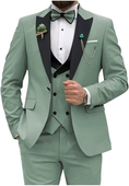 Cargar la imagen en la vista de la galería, Double Breasted Slim Fit 3 Piece Men's Suit
