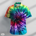 Charger l'image dans la visionneuse de la galerie, Graphic Tie Dye Casual Men's Shirt Daily Evening Party Vacation Summer Shirts
