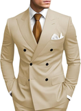 Load image into Gallery viewer, Double Breasted Peak Lapel 2 Piece Mens Slim Fit Suit
