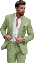 Load image into Gallery viewer, Summer Casual Linen Men's Slim Fit 2 Piece Suit
