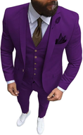 Cargar la imagen en la vista de la galería, Slim Fit One Button Formal Wedding Groomsmen Prom Tuxedo 3 Piece Suit Mens
